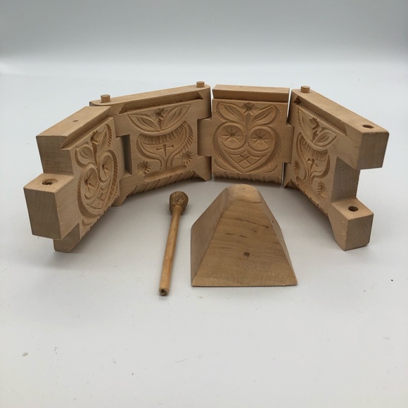 Norwegian Hand Crafted/Carved Butter Mould - Picture 3 of 3